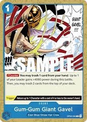 Gum-Gum Giant Gavel - OP03-055 - C - (Pillars of Strength Pre-release Promo)